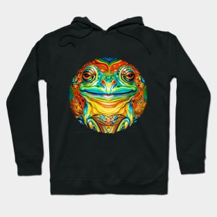 Froggy Animal Spirit (11.3) - Trippy Psychedelic Frog Hoodie